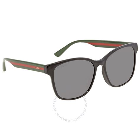 gucci gg0417sk|Gucci Grey Rectangular Unisex Sunglasses GG0417SK 001 56.